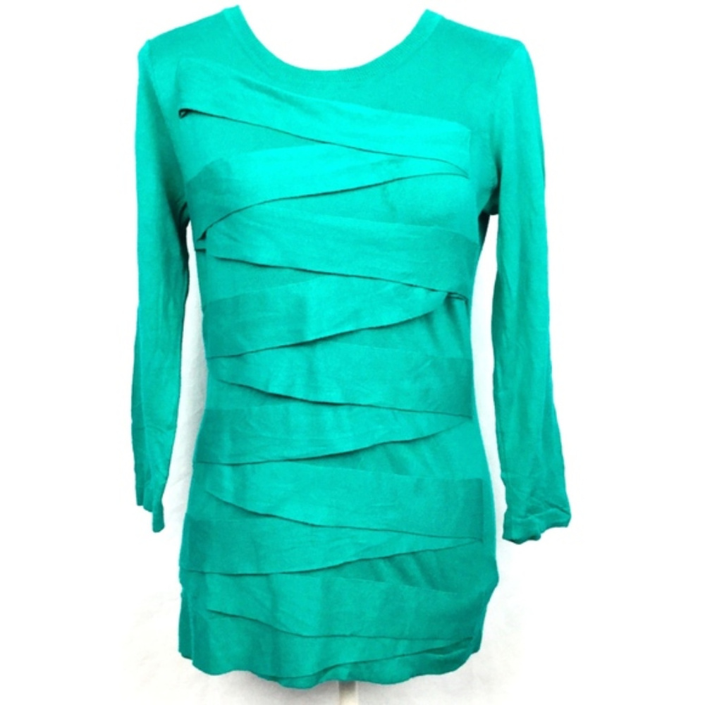 Vince Camuto Ladies Green Layered Top Shirt Size S - Picture 1 of 6